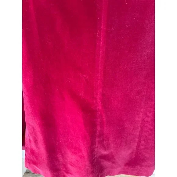 VIntage 1960s Martha Manning Womens Velvet Blazer Burgundy Sz 18 XL - Picture 8 of 13
